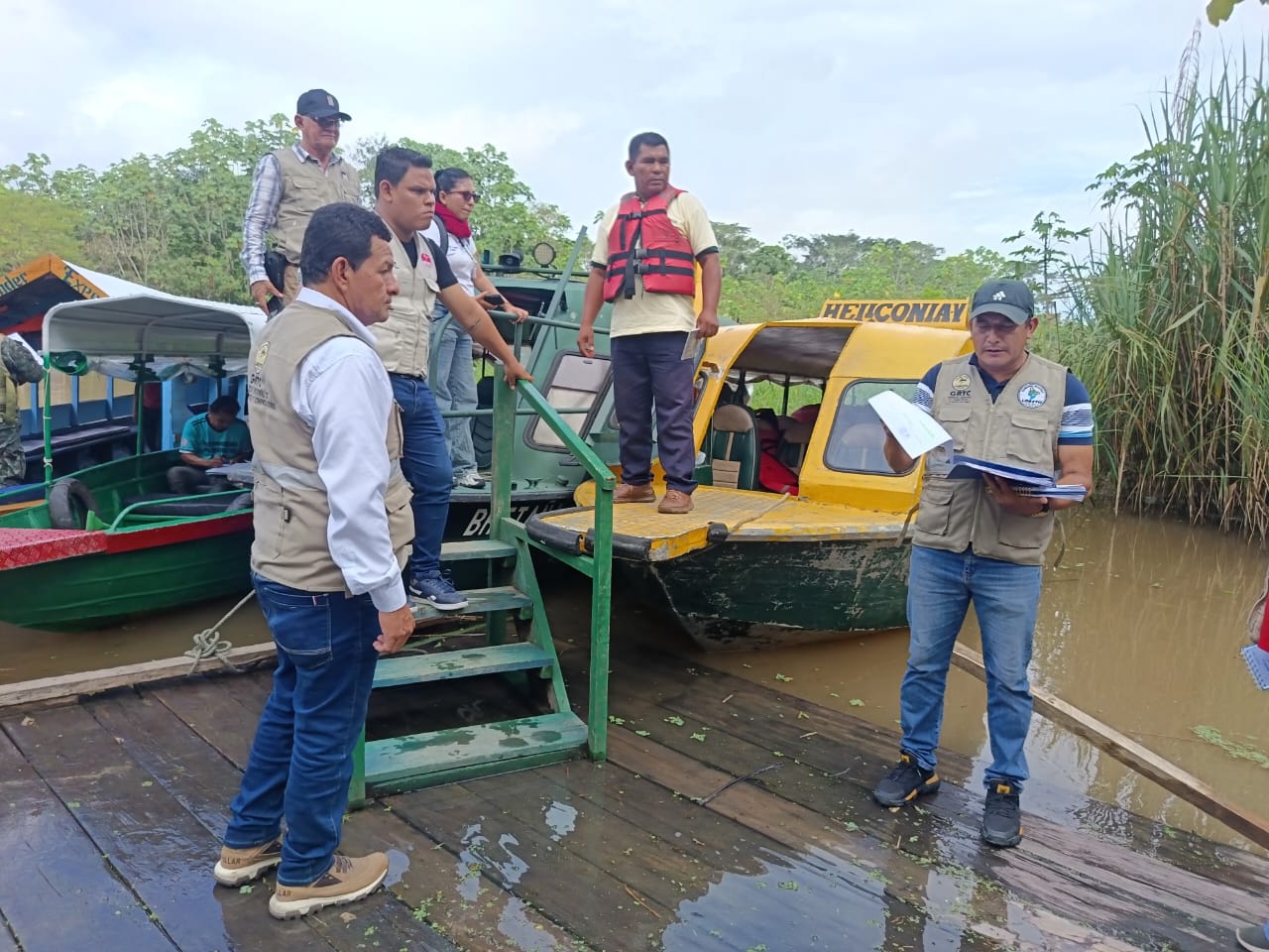Grtc refuerza seguridad fluvial con operativo multisectorial en el río Amazonas.