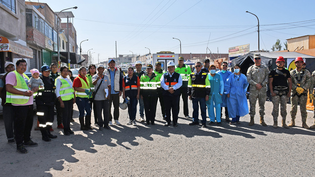 Compromiso ciudadano en Pocollay durante simulacro nacional de sismo