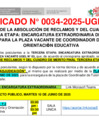 Vista preliminar de documento COMUNICADO N 34-2025-CE CUADRO FINAL Y ABSOLUCION DE RECLAMOS - COORDINADOR DE TUTORIA