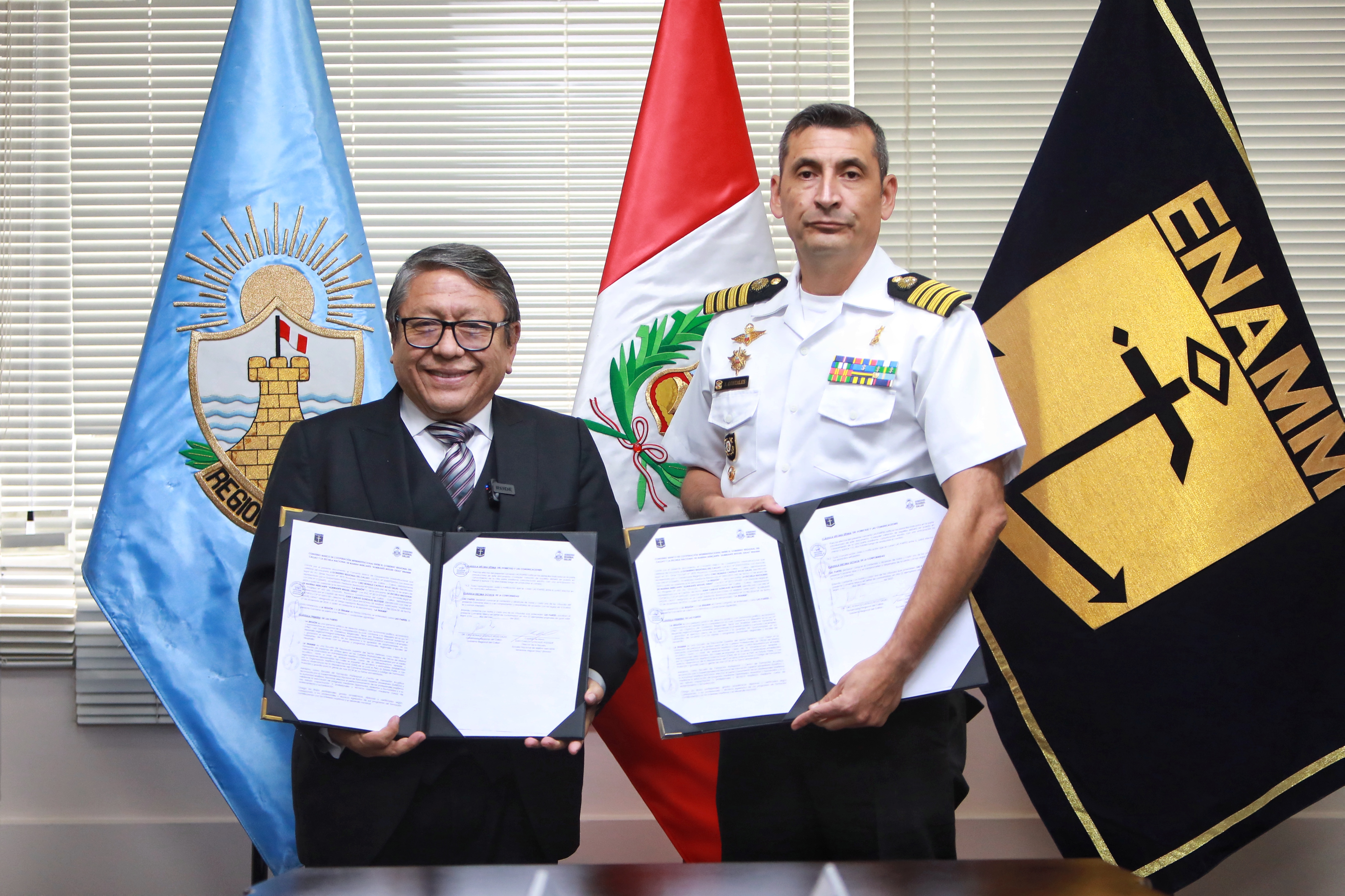 Gore Callao y Escuela de Marina Mercante firmaron convenio para impulsar la calidad educativa regional