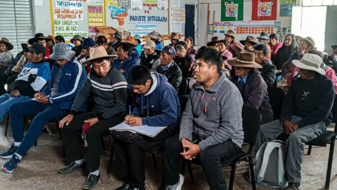 Impulsan saneamiento legal de terrenos para ejecutar proyecto de Agua de Riego en comunidades del distrito de San Pablo