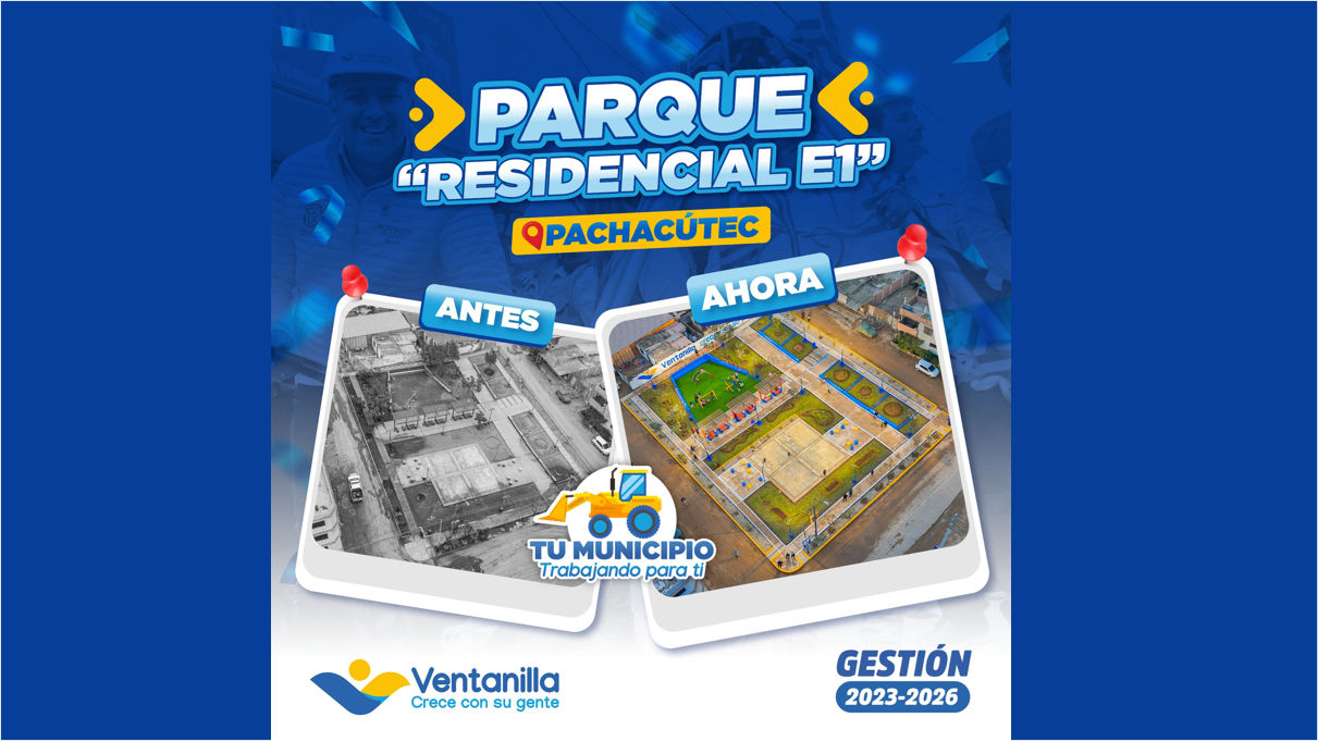Vecinos del Grupo E1 ya disfrutan de su parque renovado con luces LED para más seguridad. 🌳💡👨👩👧👦