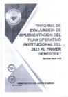 Vista preliminar de documento 📌Informe de Evaluacion de Implementacion del POI del 2023 al Primer Semestre.