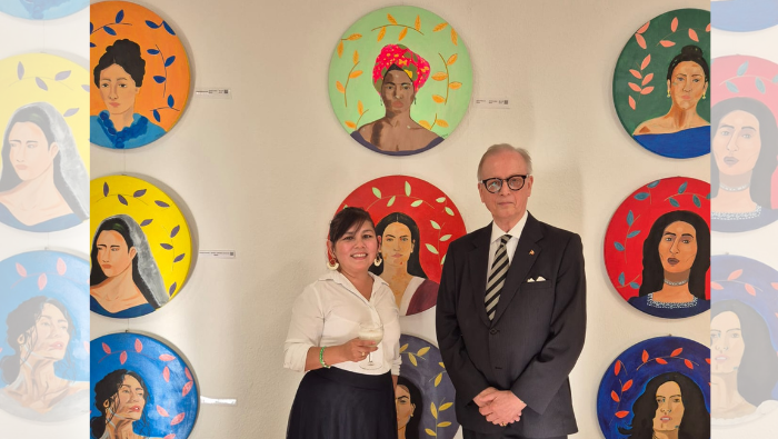 Inauguran muestra pictórica de artista peruana Claudia Goldbach-Ríos