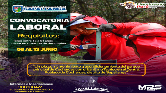 Convocatoria Laboral Llamkasun 2025