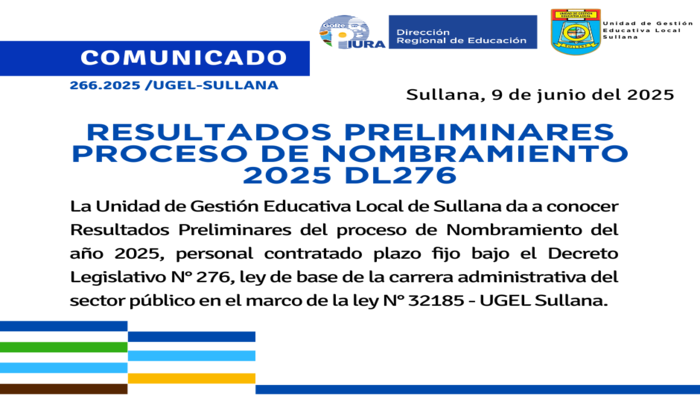 Comunicado N°266-2025