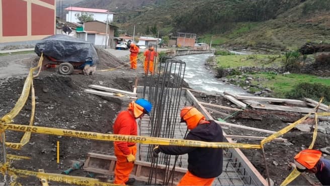 MTC: Avanza instalación del puente modular Aquia en Áncash