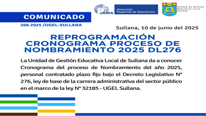 Comunicado N°268-2025