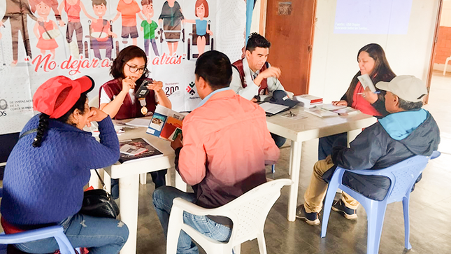 Magistrados de La Libertad realizan Feria Itinerante en el distrito de Agallpampa