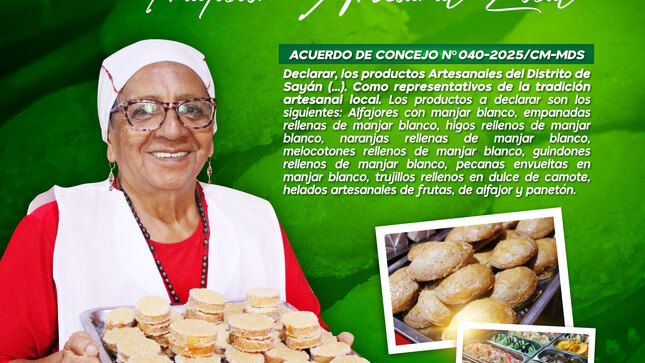 #Importante MUNICIPIO DE SAYÁN DECLARA OFICIALMENTE COMO "TRADICIÓN ARTESANAL LOCAL" A TRADICIONALES DULCES DE SAYÁN