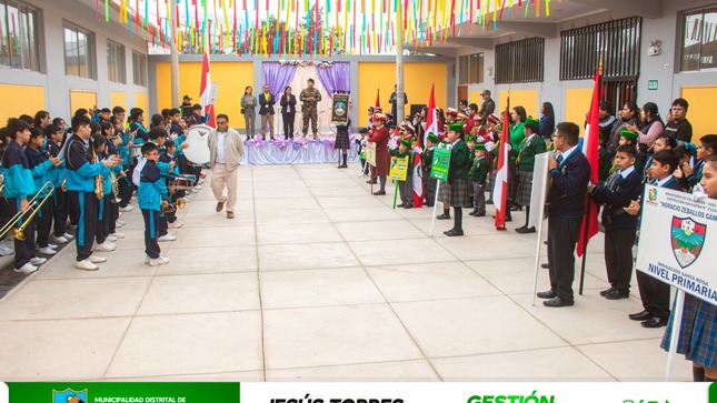 #CeremoniaProtocolar ALCALDE DE SAYÁN PARTICIPÓ EN EL 12° ANIVERSARIO DE LA I.E SAN JOSÉ DE TIWINZA