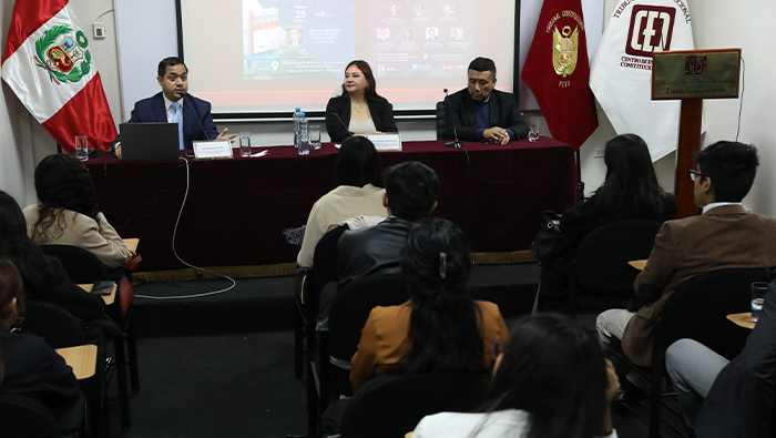 En el marco de la actividad “Encuentros académicos con el CEC” se realizó jornada con alumnos de la Facultad de Derecho de la Universidad Privada del Norte