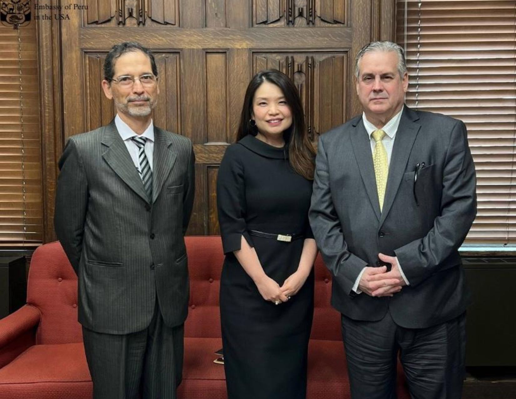 el Embajador Alfredo Ferrero se reunió con Debbie Seguin, Directora Adjunta de la ONDCP