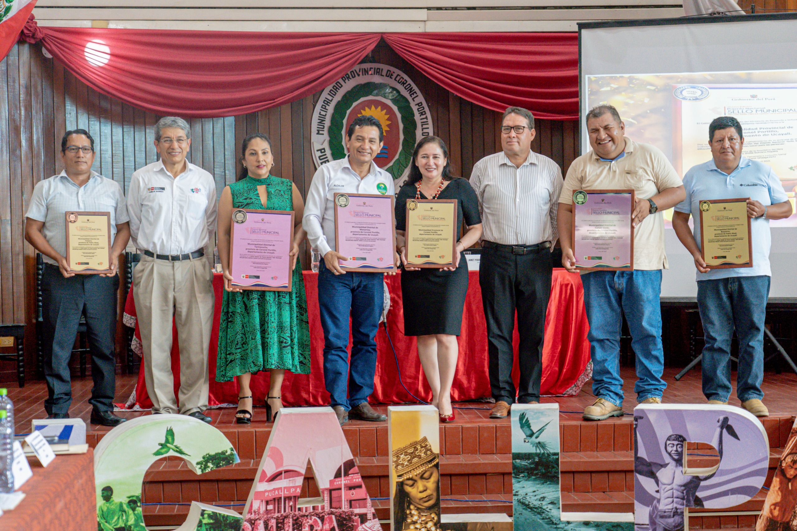 En la provincia de Coronel Portillo, fueron seis los distritos que recibieron el Sello Municipal.