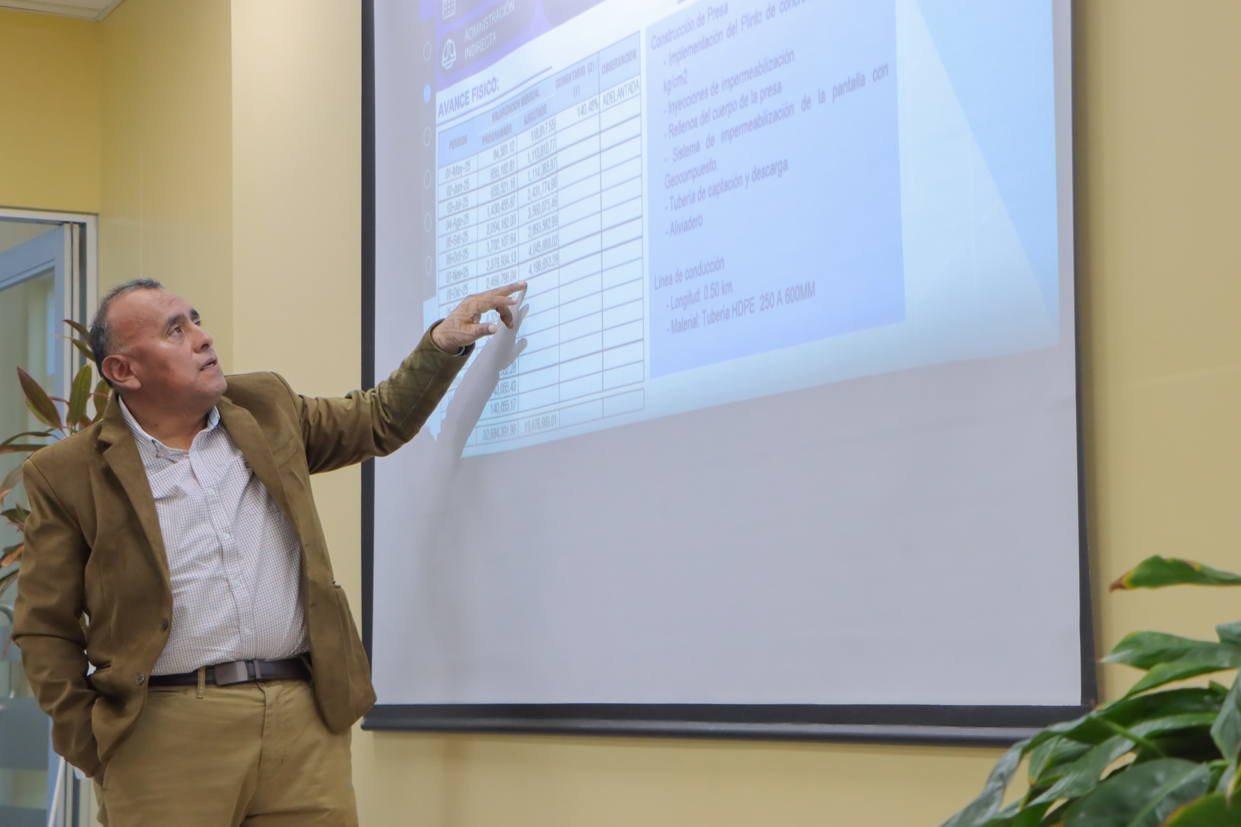 PET realiza informe sobre el estado situacional de la ejecución de obras hidráulicas en Tacna
