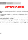 Vista preliminar de documento COMUNICADO 03 DE  JUEGOS ESCOLARES DEPORTIVOS Y PARADEPORTIVOS  2025