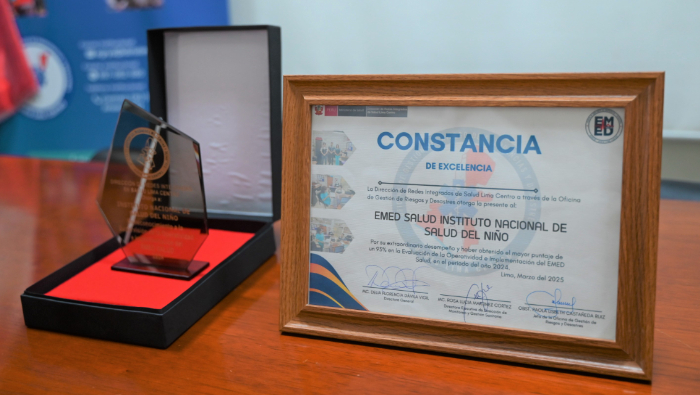 EMED INSN recibe reconocimiento al alcanzar primer lugar a nivel de institutos de Lima Centro