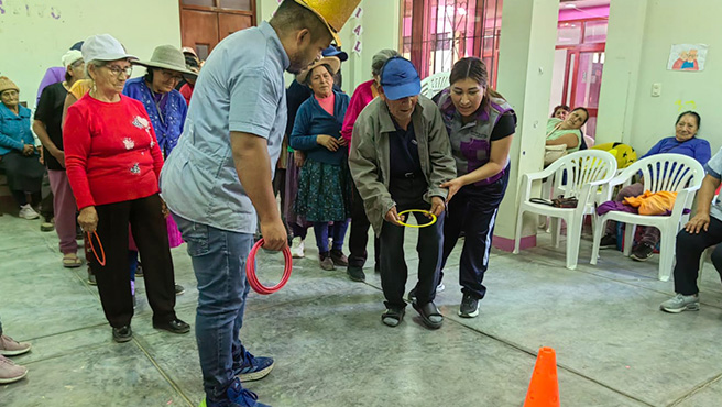 Municipalidad promueve una vida saludable a los adultos mayores de Huarmey