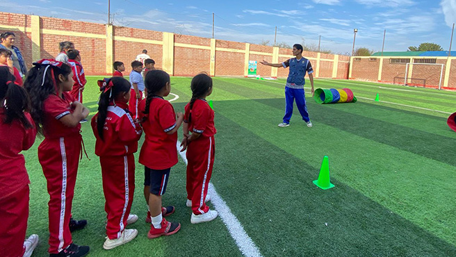 Municipalidad de Huarmey promueve compañerismo y prevención de la violencia escolar con actividades lúdicas