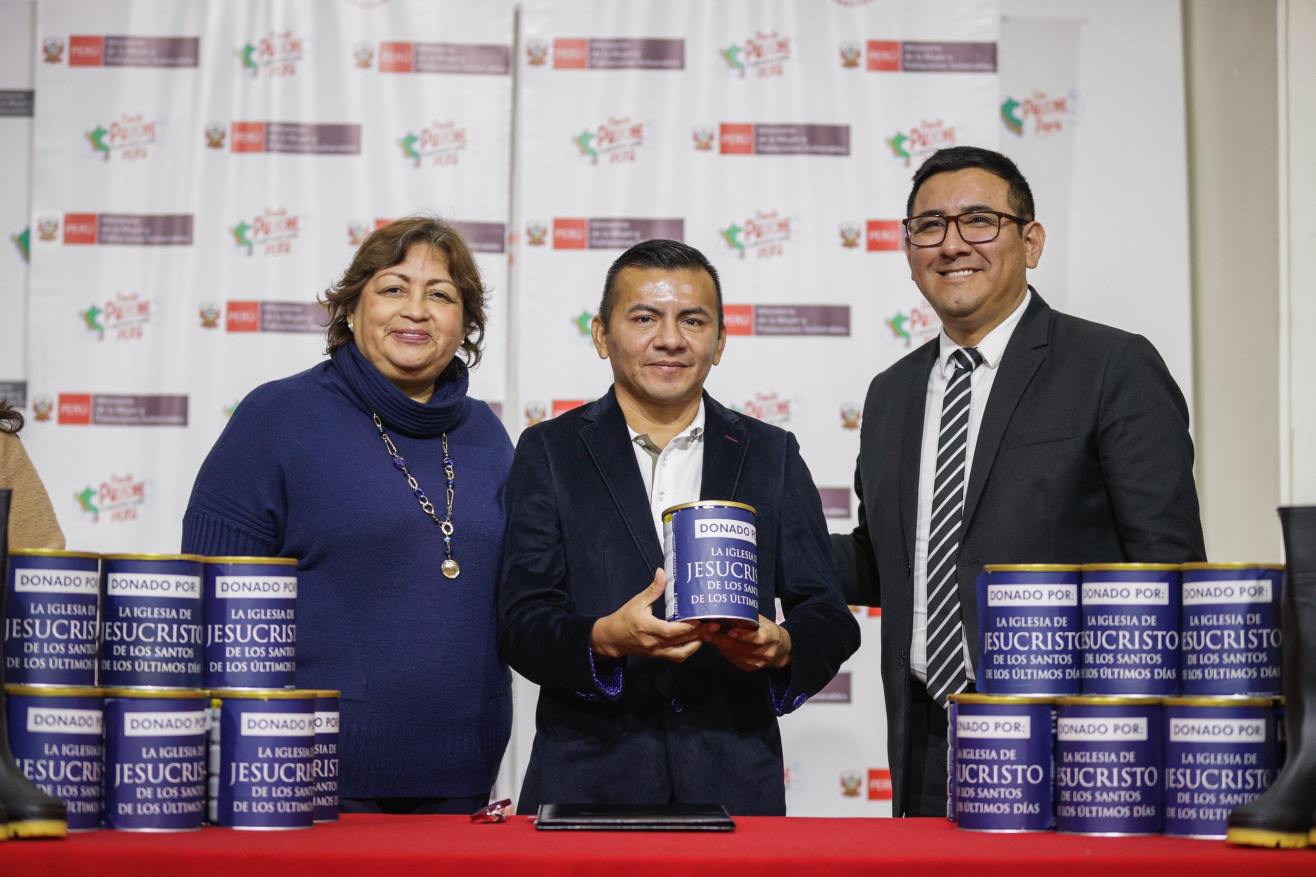 Titular del MIMP lideró la entrega de más de mil artículos de ayuda en alianza con la Iglesia de Jesucristo de los Santos de los Últimos Días, reafirmando el compromiso del Estado con la Amazonía