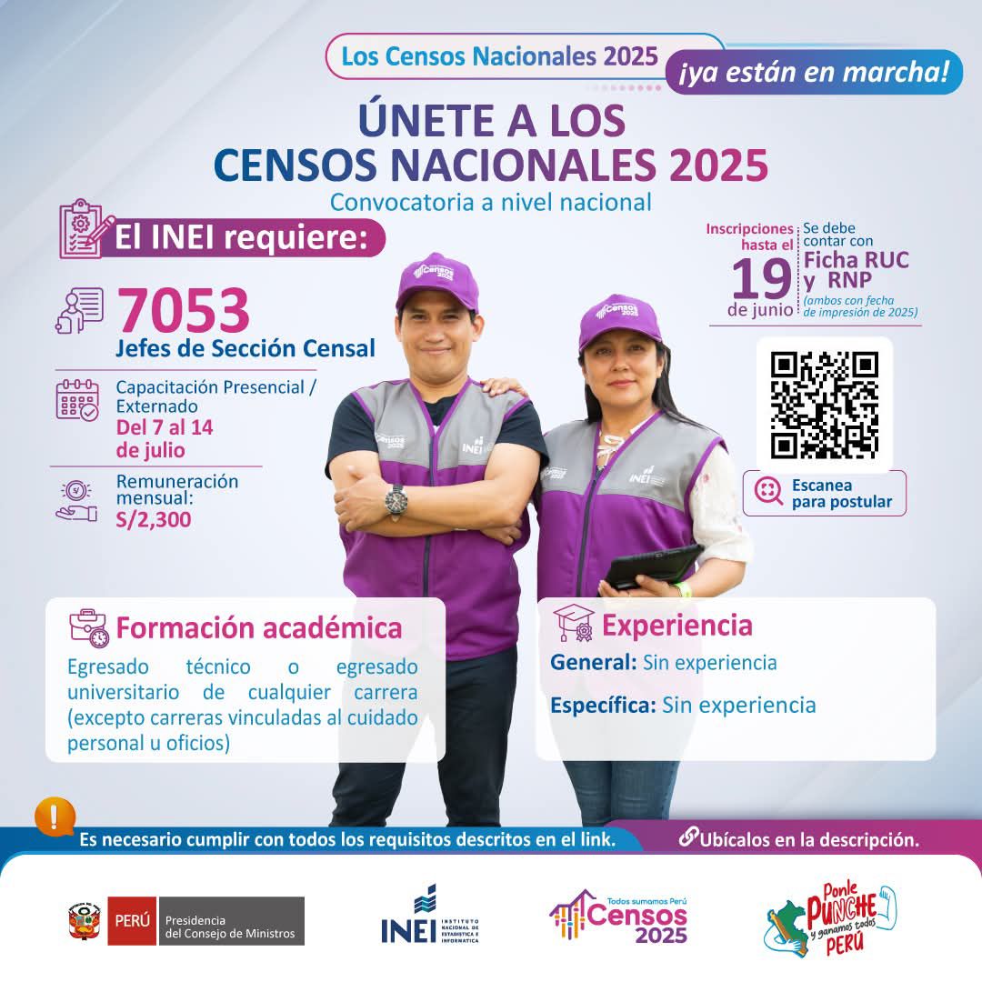 convocatoria inei