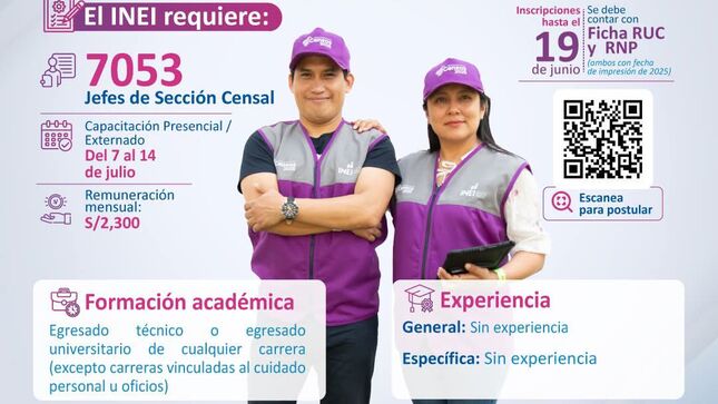 convocatoria inei