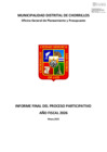 Vista preliminar de documento Informe Final de Presupuesto Participativo 2026