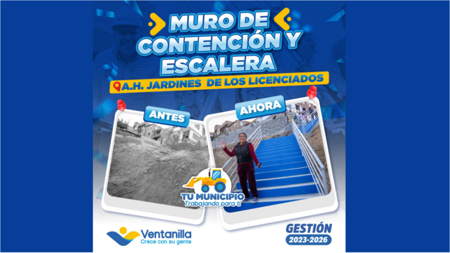🔨 Construimos un nuevo muro y escalera en Jardines de Los Licenciados para brindar más seguridad y acceso a nuestros vecinos. 👷‍♂️🏡