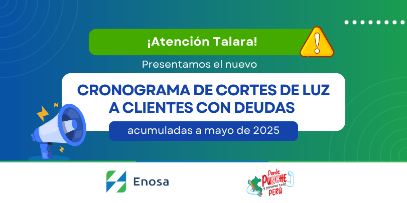 Alerta - cortes por deudas acumuladas en Talara