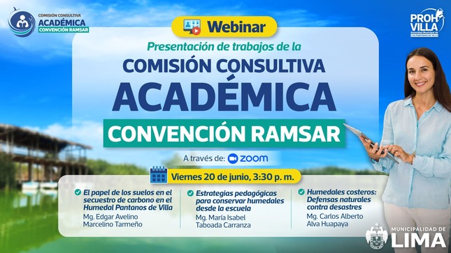 Organizan webinar sobre el valor ambiental y educativo de los humedales