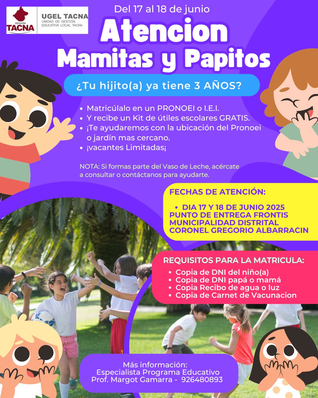 Matricula de 3 años de la estrategia "Niños brillantes del futuro" - Compromisos FED 2025