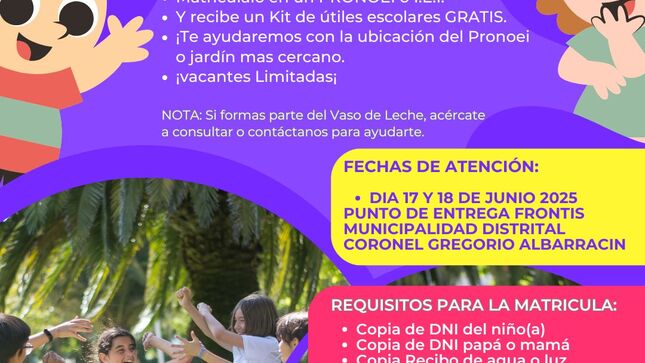 Matricula de 3 años de la estrategia "Niños brillantes del futuro" - Compromisos FED 2025