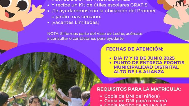 Matricula de 3 años de la estrategia "Niños brillantes del futuro" - Compromisos FED 2025