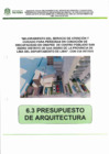Vista preliminar de documento 6.3 PRESUPUESTO ARQUITECTURA