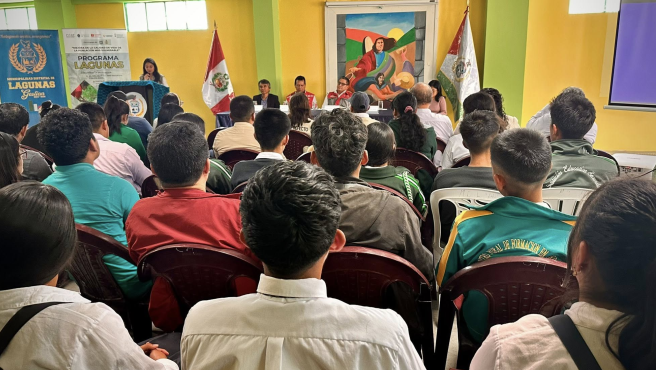 La UGEL Morropón participó en el evento de lanzamiento del programa “Mejora de la calidad de vida de las aldeas rurales de la población más vulnerable de Piura”, desarrollado en el distrito de Lagunas, provincia de Ayabaca.