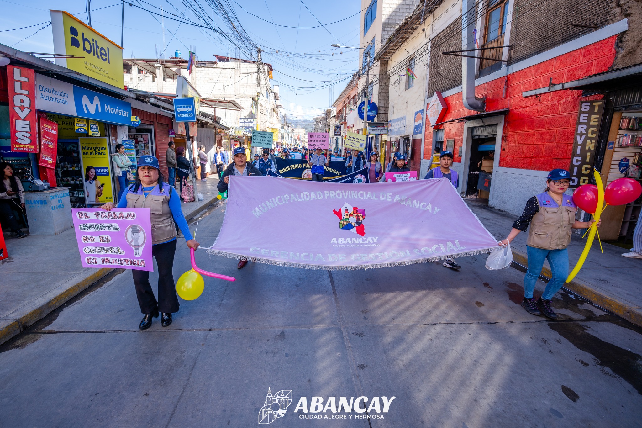 📢MPA Presente En La Marcha De Sensibilización Por El Día Mundial Contra El Trabajo Infantil.
