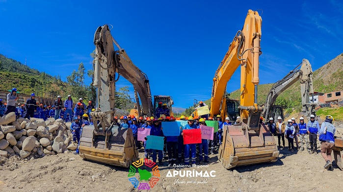 Gobierno regional de Apurímac invierte más de 76 millones en obra de defensa ribereña que protegerá a cientos de habitantes en Chalhuanca