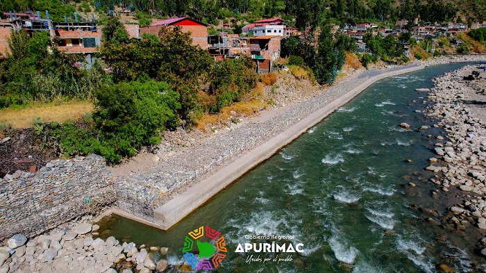 Gobierno regional de Apurímac invierte más de 76 millones en obra de defensa ribereña que protegerá a cientos de habitantes en Chalhuanca