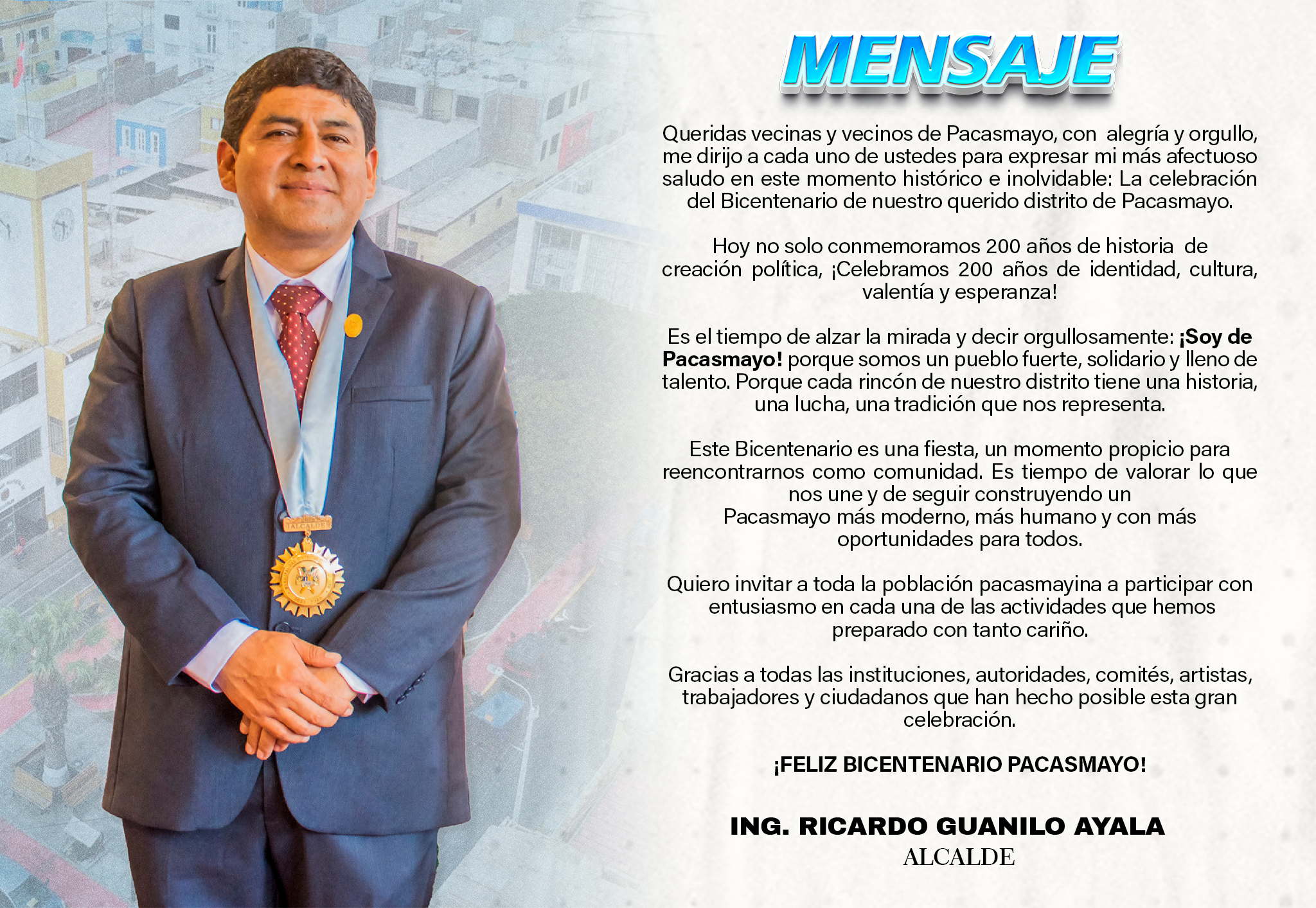 programa de celebración del Bicentenario pacasmayo - 2