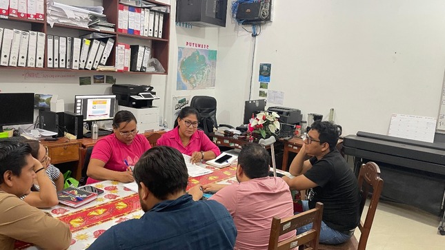 Trabajo conjunto para fortalecer estudio de fisiografía en provincias fronterizas de Loreto.