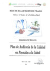 Vista preliminar de documento Plan de Auditoria de la Calidad en Atención a la Salud de la Red de Salud Leoncio Prado y Red Funcional Marañon - 2025