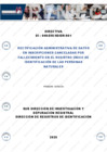 Vista preliminar de documento Directiva DI-048-DRI/SDIDR/001 “Rectificación Administrativa de Datos en Inscripciones Canceladas por Fallecimiento en el Registro Único de Identificación de las Personas Naturales”, Primera Versión.