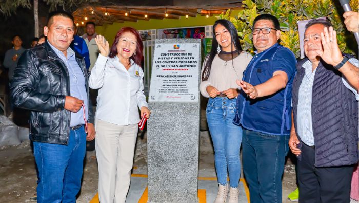 Modernas pistas y veredas impulsan el desarrollo en los CC.PP. “El Sol” y “San Antonio” en Huaura