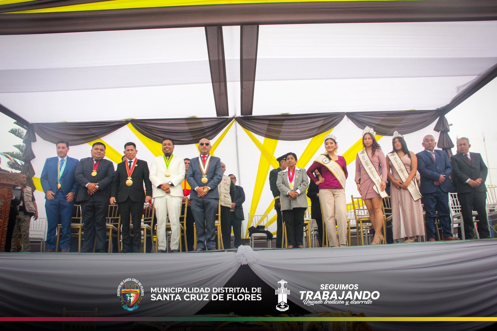 Municipalidad de Santa Cruz de Flores participa en actos protocolares por el 119.º Aniversario Patronal de San Antonio de Padua