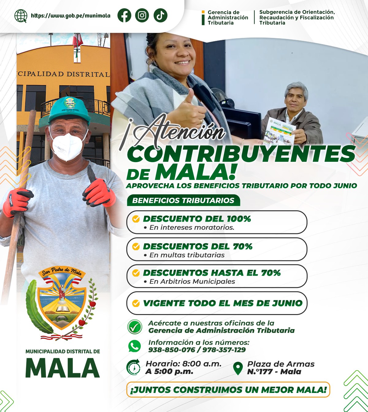 ¡Atención Contribuyentes de Mala!