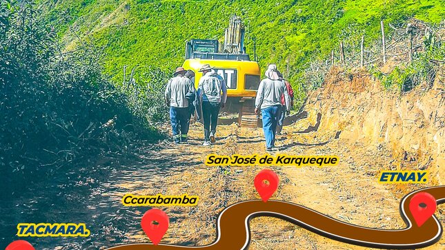 🚧MPA Impulsa El Desarrollo Rural En Huanipaca Con La Construcción De Nueva Trocha Carrozable.💯