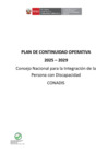Vista preliminar de documento PLAN DE CONTINUIDAD OPERATIVA 2025 – 2029