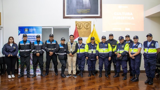 Personal de serenazgo, fiscalización y transporte participaron del taller de capacitación en “Cultura Turística”