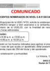 Vista preliminar de documento COMUNICADO DE RECOJO DE HORAS ADICIONALES