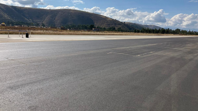 obras de CORPAC en pista aeropuerto de jauja 
